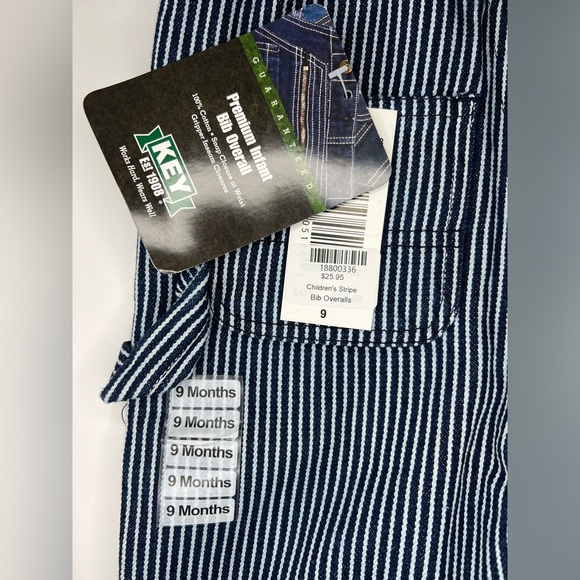 *NWT* KEY Infant Bible Overalls - Picture 3 of 4